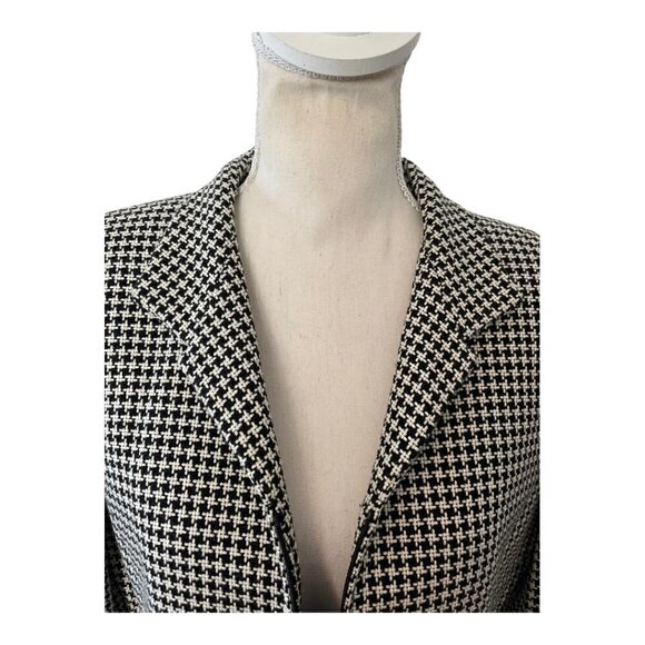 Tahari Houndstooth Blazer - Size 10P - Picture 8 of 10